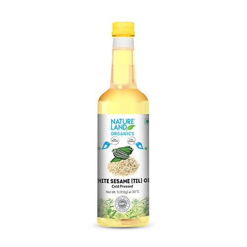 Nature Land Organics White Sesame (Til) Oil Cold Pressed