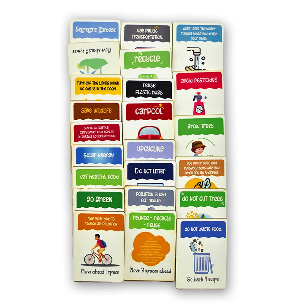 ilearnngrow Saving The Planet Board Game (Size: 10x10x1) Made by MDF Board Game for 3 - 10 years