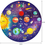 Webby Amazing Outer Space Solar System 60 Pieces Jigsaw Floor Puzzle