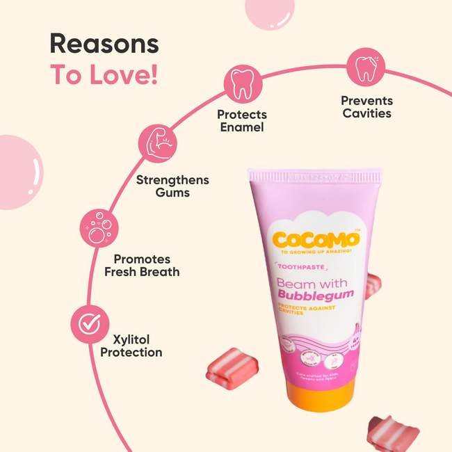 Cocomo Beam With Bubblegum Toothpaste For Kids Main Image