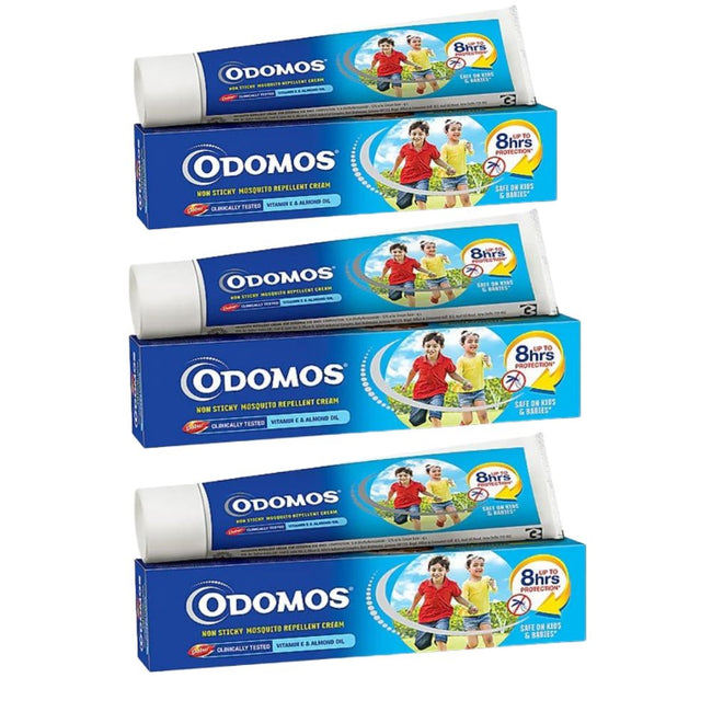 Dabur Odomos Non-Sticky Mosquito Repellent Cream With Vitamin E & Almond Main Image