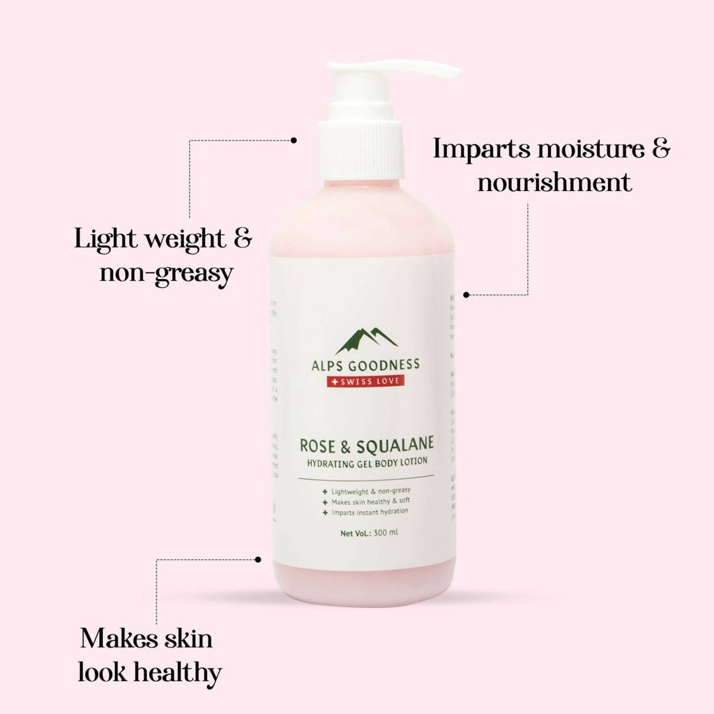Alps Goodness Rose & Squalane Hydrating Gel Body Lotion