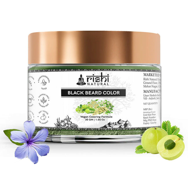 Rishi Natural Beard Black Color Main Image
