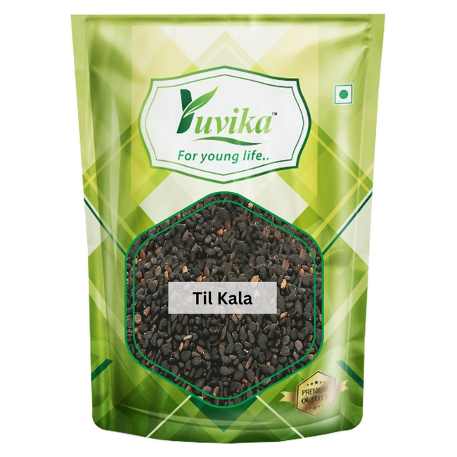 Yuvika Til Kala - Sesamum Indicum - Black Sesame Seeds Hover Image