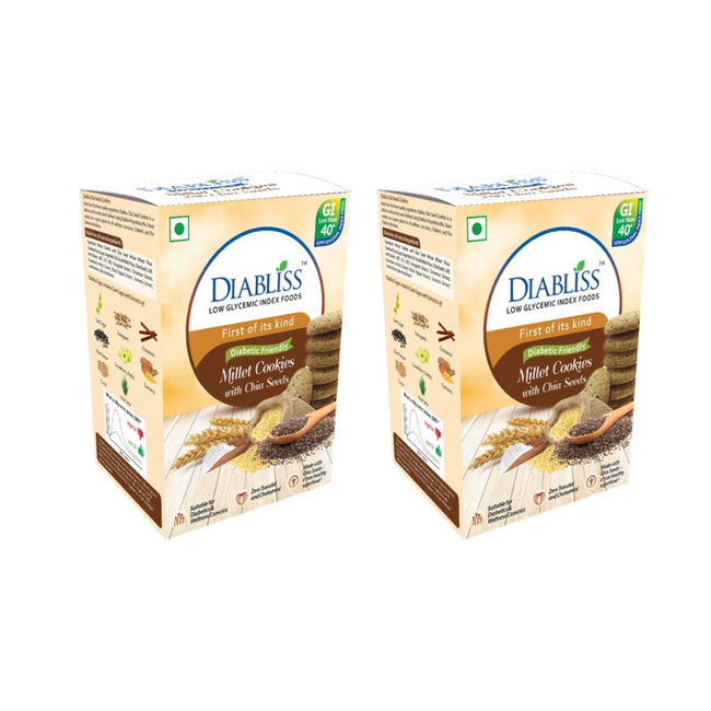 Diabliss Diabetic Friendly Millet Cookies with Chia Seeds Hover Image