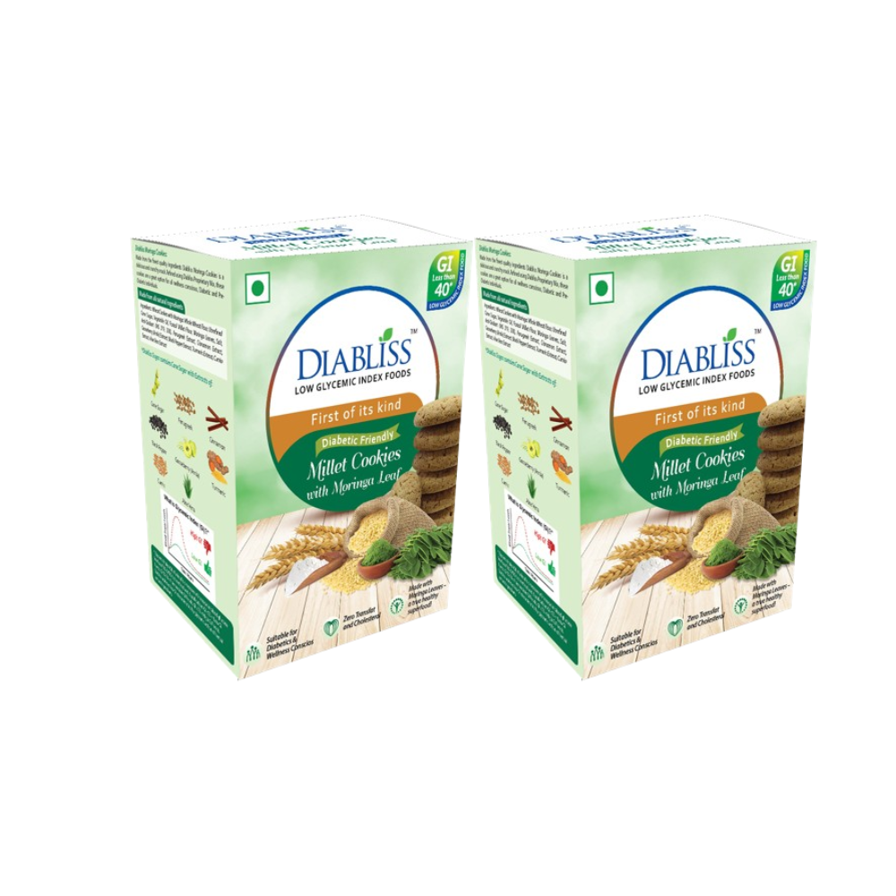 Diabliss Diabetic Friendly Millet Cookies With Moringa Leaf