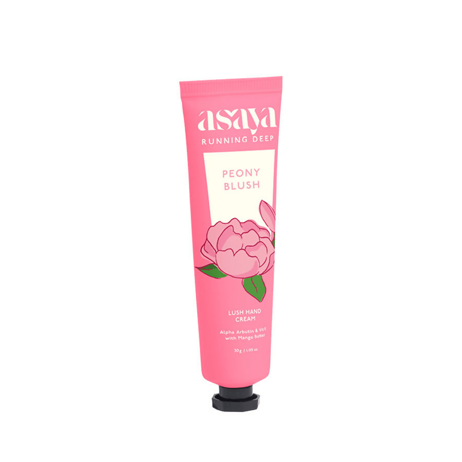 Asaya Peony Floral Hand Cream Softens Dry, Rough Hands For Men & Women