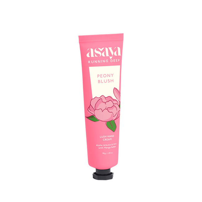 Asaya Peony Floral Hand Cream Softens Dry, Rough Hands For Men & Women Hover Image