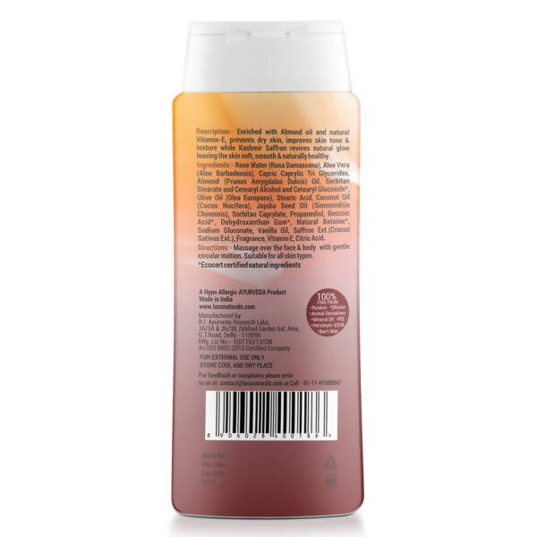 Lass Naturals Almond Saffron Face & Body Lotion Main Image