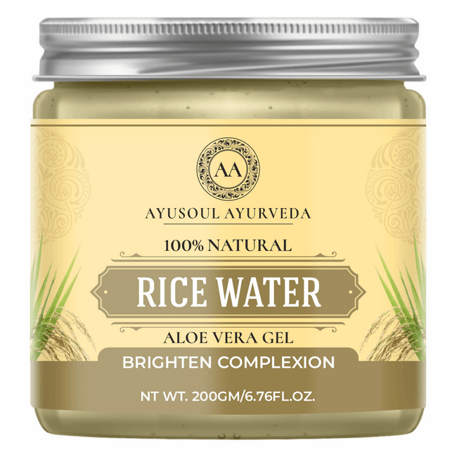 Ayusoul Ayurveda Rice Water Aloe Vera Gel For Body Skin Treatment Hover Image