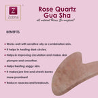 Zobha Rose Quartz Gua Sha - Limited Time Offer