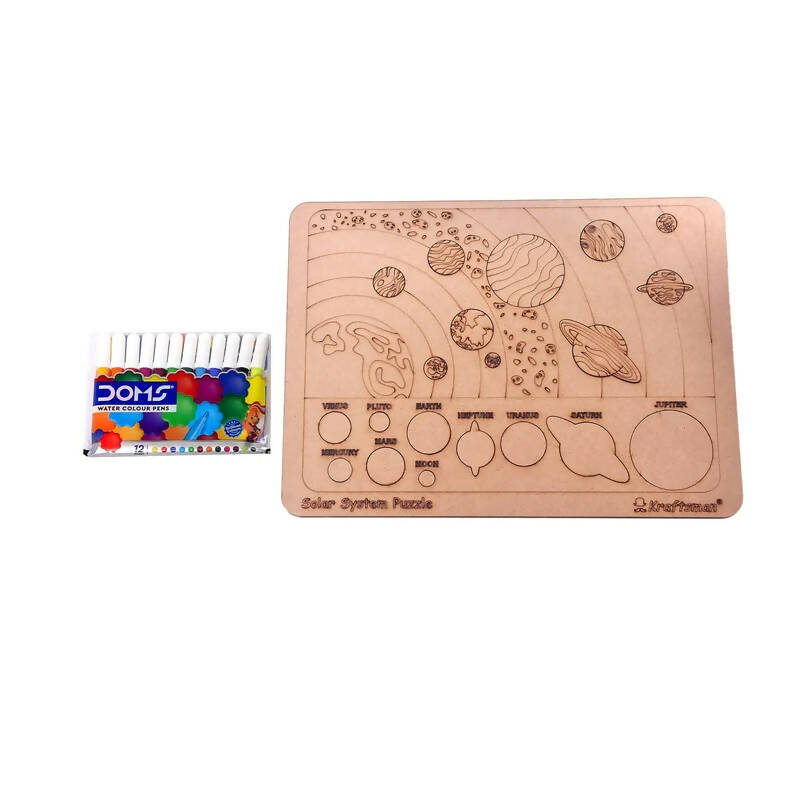 Kraftsman Solar System Learning Puzzle Board | Color Kit included