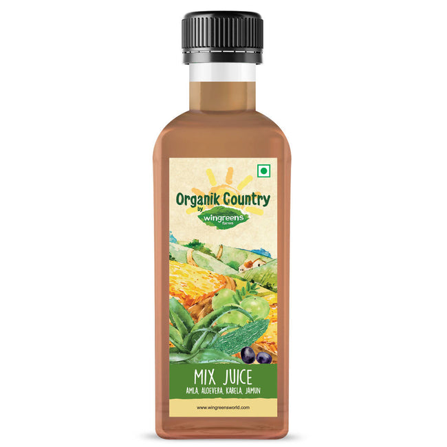 Wingreens Farms Mix juice (Amla, Aloe, Karela, Jamun) Hover Image