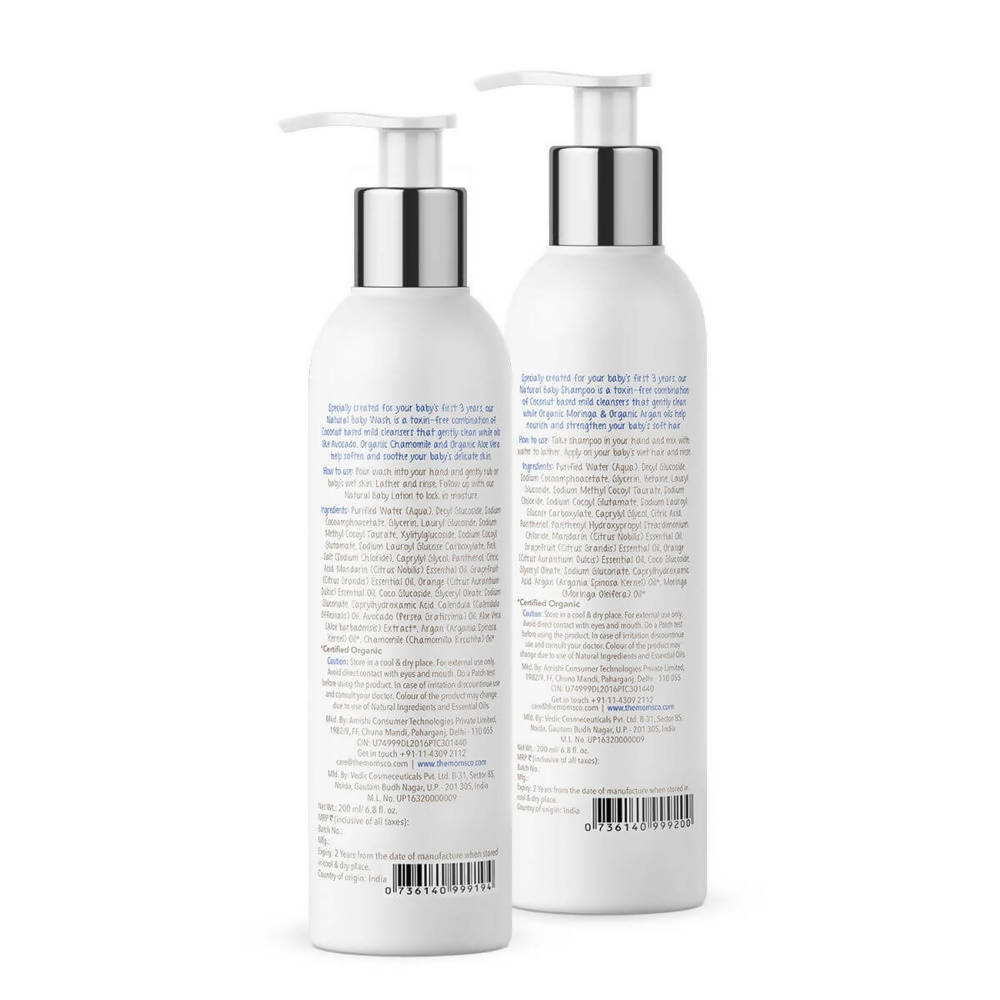 The Moms Co Natural Tear-Free Cleaning Bundle For Baby