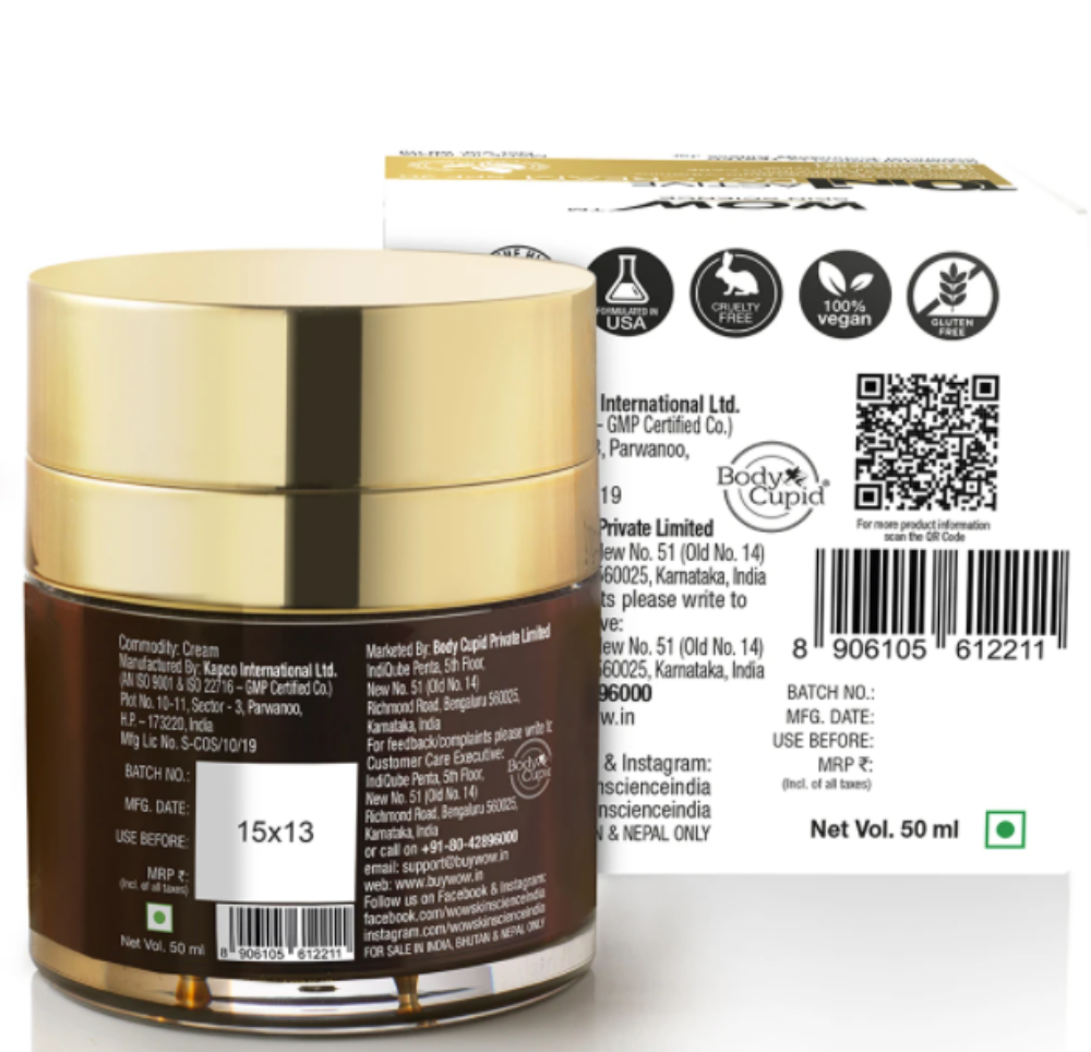 Wow Skin Science 10 in 1 Active Day Cream SPF 20 | Multi-Benefit Moisturizer | Daily Sun Protection