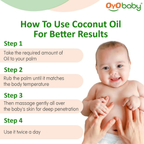 Oyo Baby 100% Natural Baby Oil For New Born Wood Pressed Coconut Baby Hair Oil