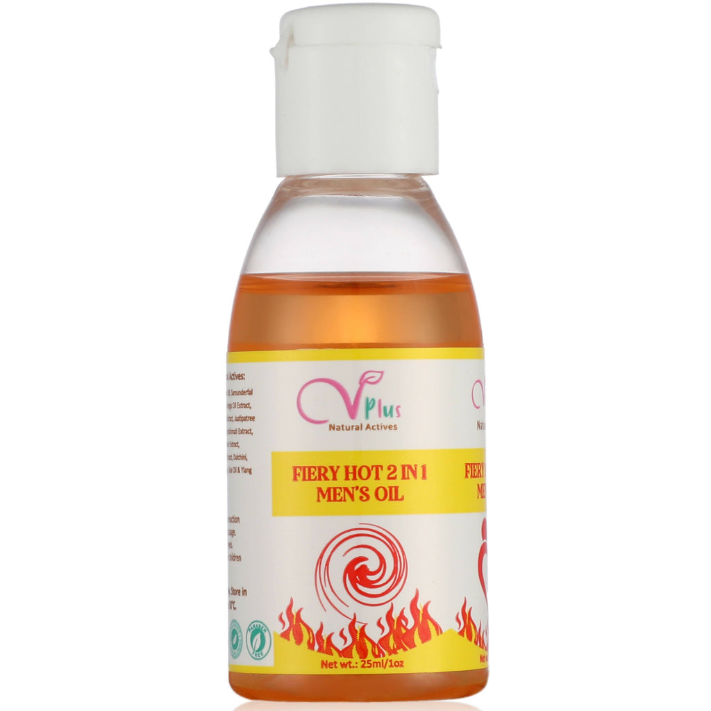 Vigini Plus Natural Actives Fiery Hot Men's Performance Lubricant Delay Oil