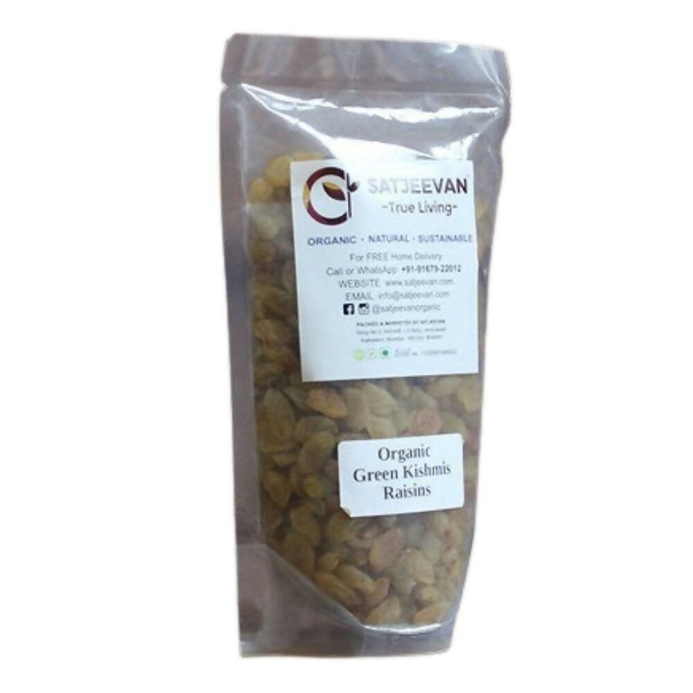 Satjeevan Organic Green Kishmis Raisins