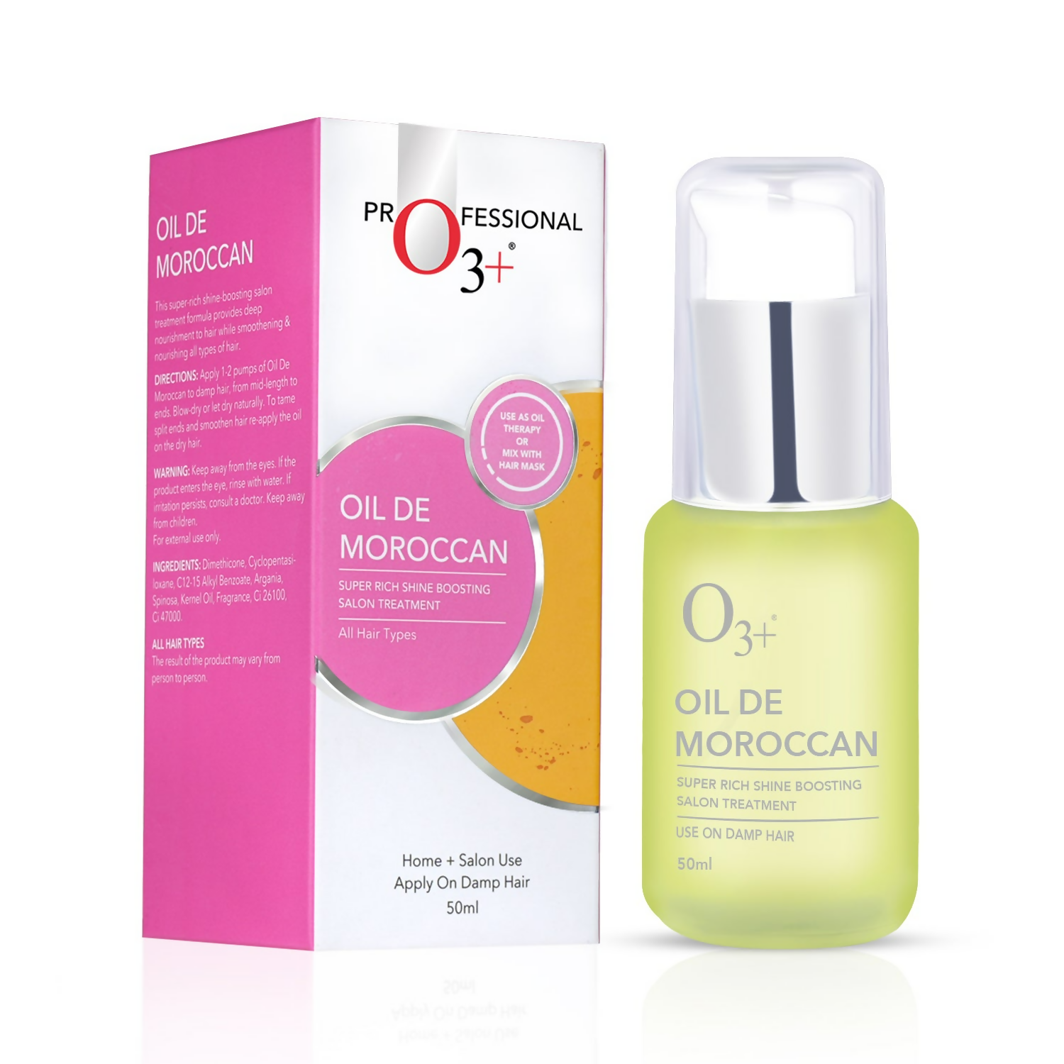 Professional O3+ Oil De Moroccan With Pure Argan Serum For All Hair Types