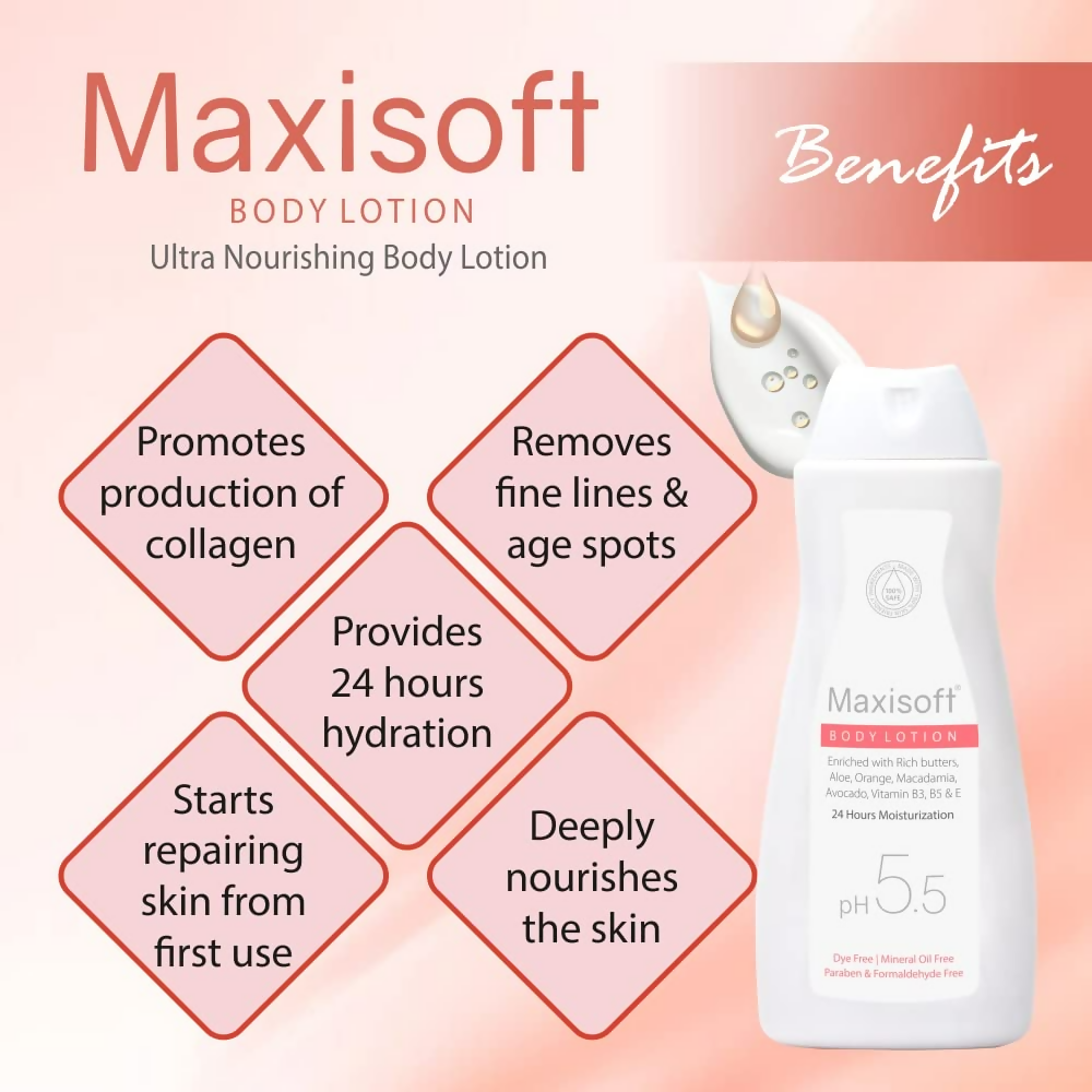 Maxisoft Body Lotion Deep Nourishing Skin Brightening