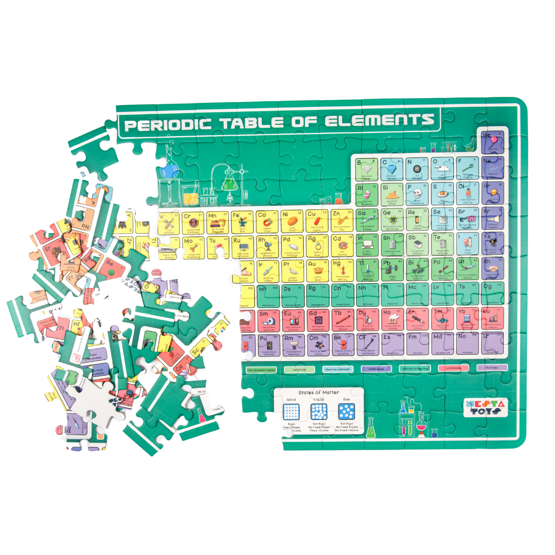Nesta Toys Periodic Table of Elements Jigsaw Puzzle for Kids, Jumbo Floor Puzzle, Educational Toy (6+ Years)