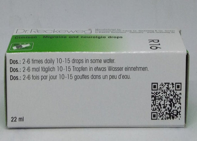 Dr. Reckeweg R16 Migraine And Neuralgia Drops Main Image