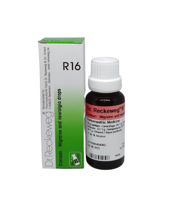 Dr. Reckeweg R16 Migraine And Neuralgia Drops Hover Image
