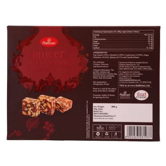 Haldiram's Anjeer Dry Fruit Burfi Main Image