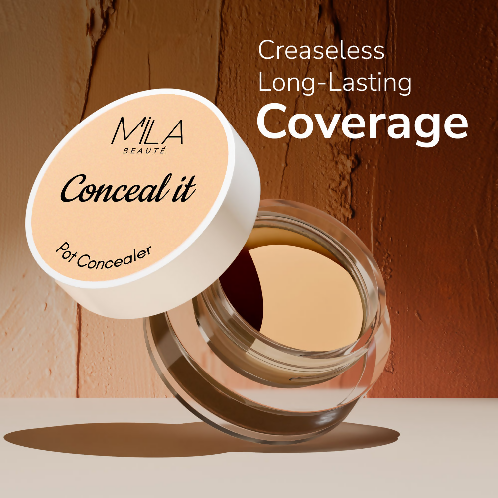 Mila Beaute Conceal It Pot Concealer Creamy Matte Finish with SPF 15 - Rich Vanilla