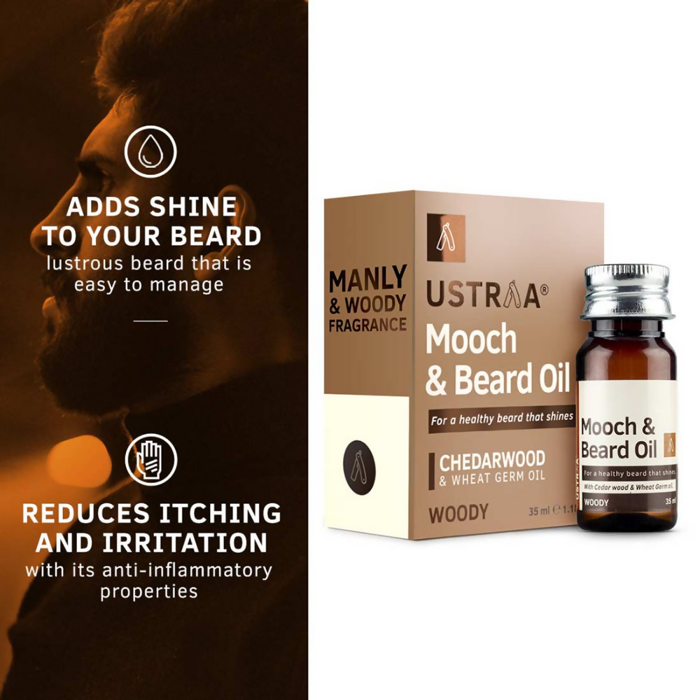Ustraa Woody Mooch and Beard Oil
