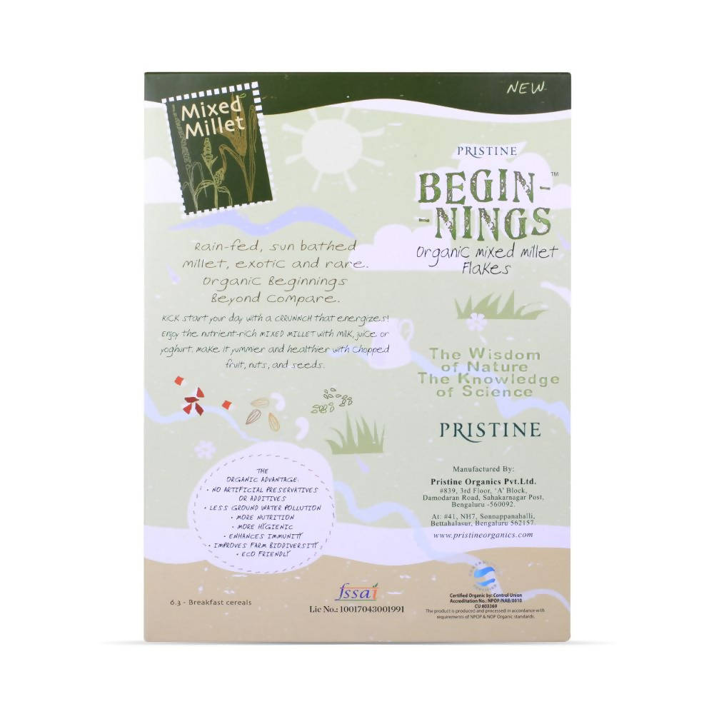 Pristine Beginnings Organic Mixed Millet Flakes
