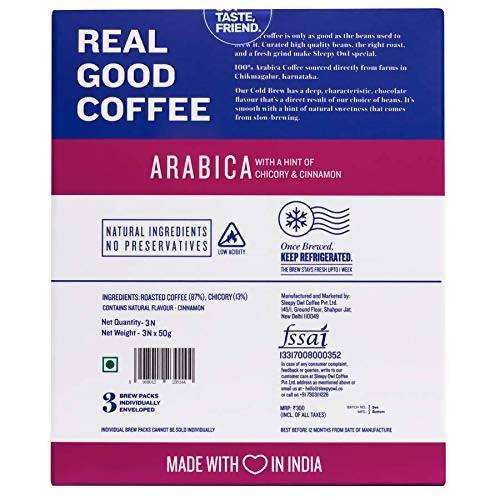 Sleepy Owl Cinnamon Cold Brew Coffee