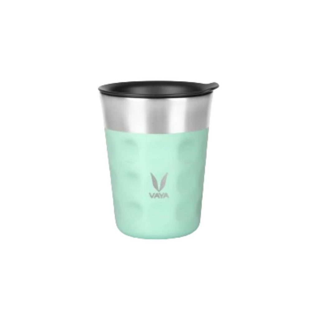 Vaya Popcup Insulated Coffee Mug Tumbler With Lid - 250 ml (Cool Cyan)