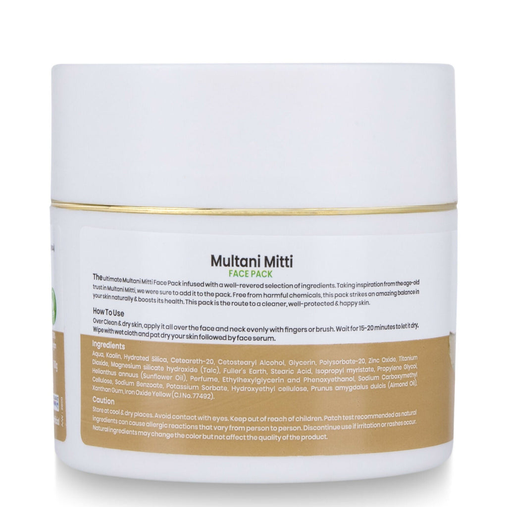 VI-JOHN Prakritik Multani Mitti Face Pack Controls Sebum Made With 100% Natural Bio Actives