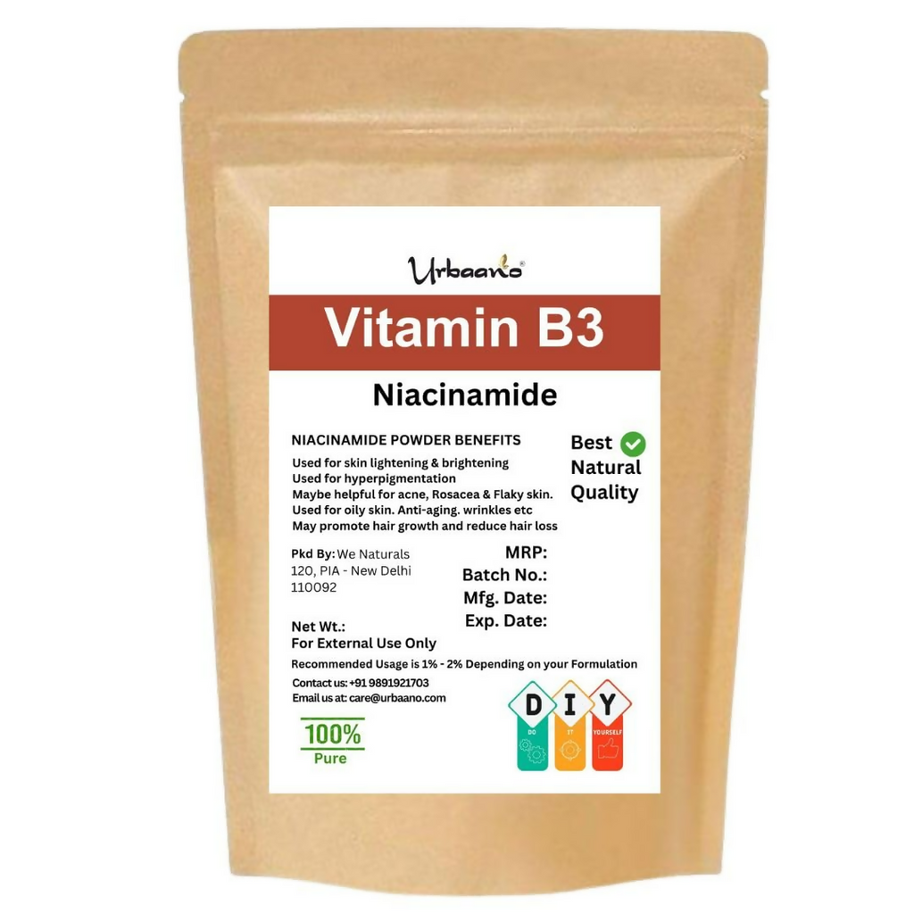 Urbaano Herbal Niacinamide Powder (Vitamin B3) For Making DIY Lotion, Cream, Serum & Skin Care