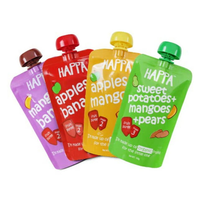 Happa Organic Food for Little one Fruit Puree Stage 3 Combo Hover Image