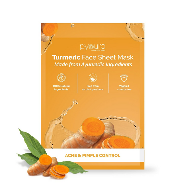 Pyoura Turmeric Infused Face Sheet Mask Hover Image