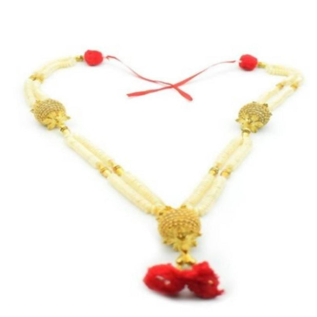 Puja N Pujari Pearl Beads Garland For God Idols Hover Image