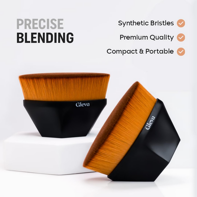 Gleva Foundation Makeup Brush Black Main Image