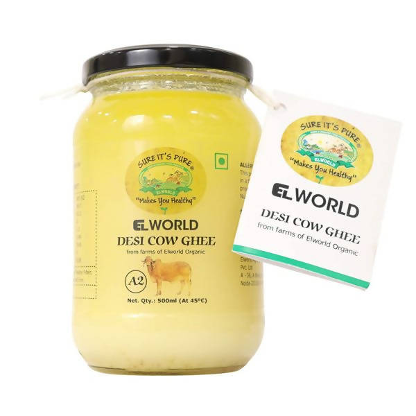 El World Organic Desi Cow Ghee | Cultured Cow Desi Ghee | Made From Grass Fed Cow's Milk Hover Image