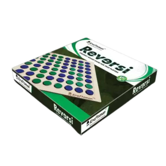 Kraftsman Wooden Reversi Board Game | 2 Players Board Game For All Age Groups Main Image