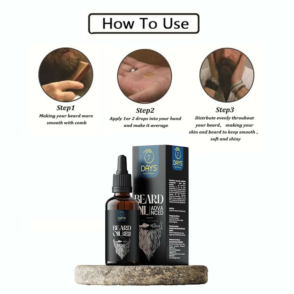 7 Days Advanced Beard & Hair Growth Oil