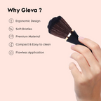 Gleva Multipurpose Professional Powder & Blush Cheek Brush - Black Brush