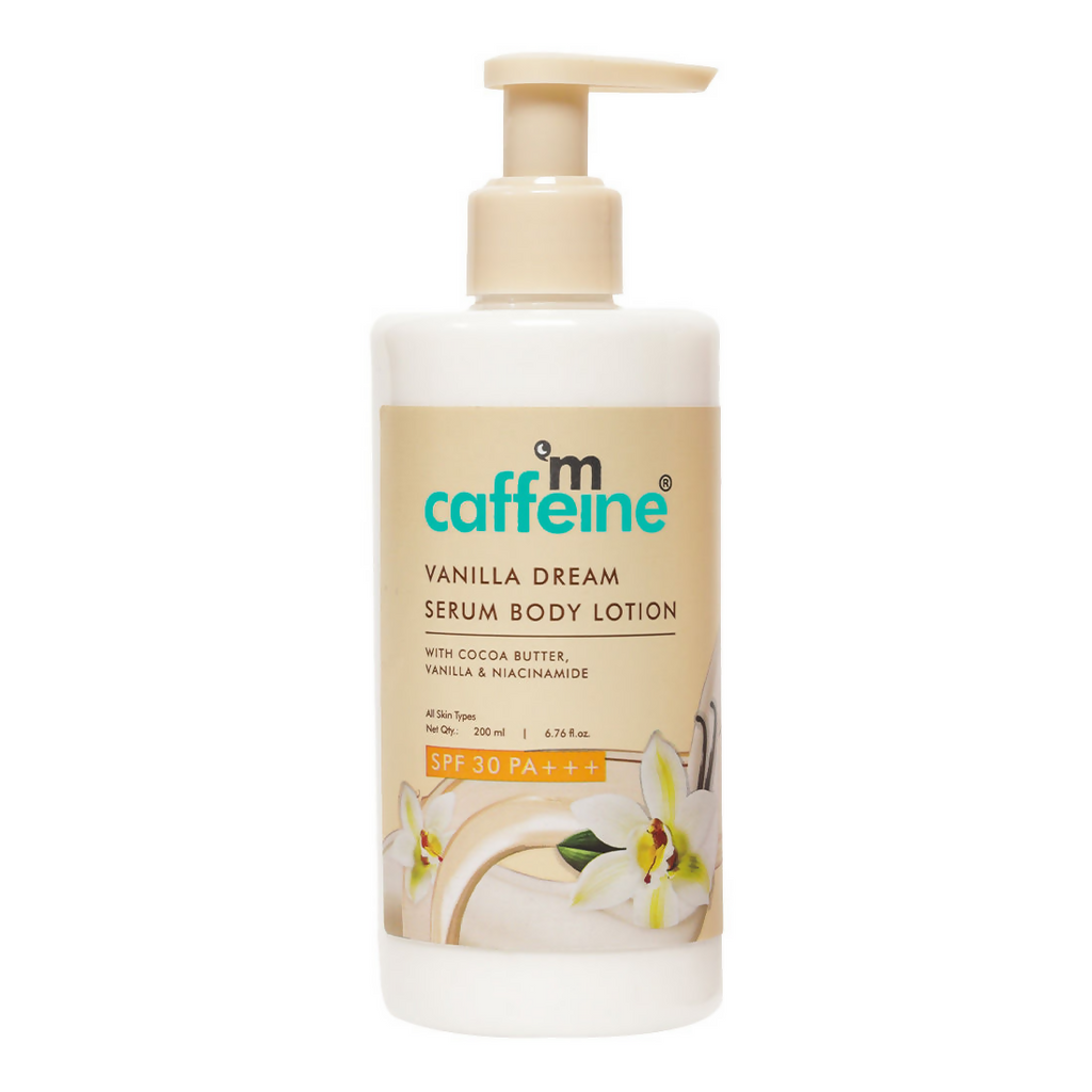 mCaffeine Vanilla Dream Serum Body Lotion SPF 30 PA+++ For 72 hrs Deep Moisturization