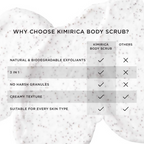 Kimirica Rice Powder Body Scrub Exfoliating + Cleansing For Soft & Smooth Skin