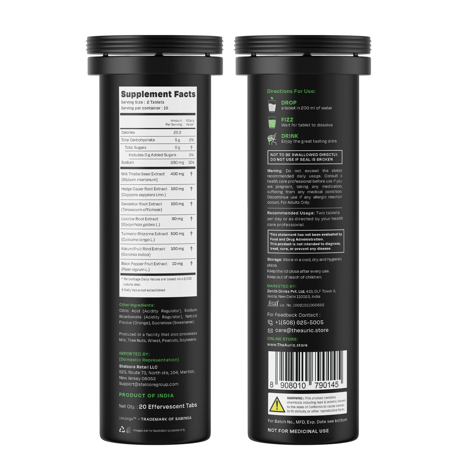 Auric Herbal Liver Support Supplement