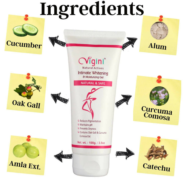 Vigini Natural Actives Vaginal Intimate Whitening Lightening Moisturizer Gel Main Image