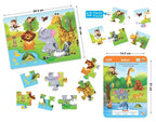 Braintastic Educational Game (3-6 yrs):Animal World / Kids Toys/Write & Wipe Activity Sheets/ Free 12 pc Puzzles