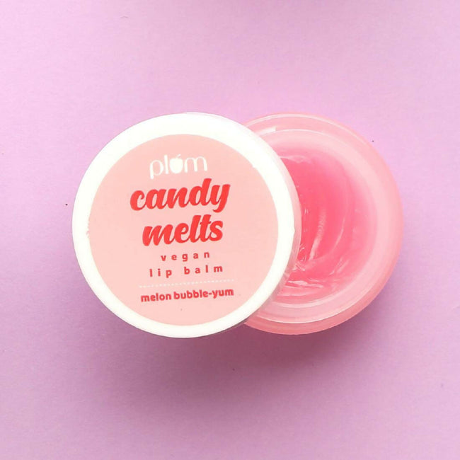 Plum Candy Melts Vegan Lip Balm Red Velvet Love For Dry & Chapped Lips, Natural SPF with Vitamin A Main Image