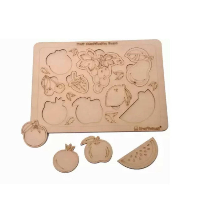 Kraftsman Fruits Board Identification Puzzle Board | Color Kit Included Hover Image